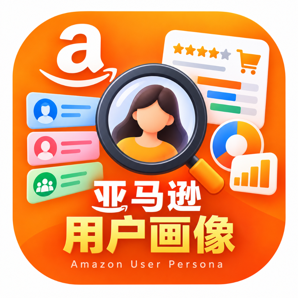 User Persona · 亚马逊用户画像 图标